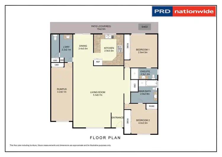 Floorplan of Homely townhouse listing, 55a Crown Street, Tamworth NSW 2340