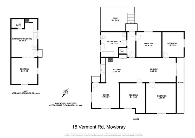 Floorplan of Homely house listing, 18 Vermont Road, Mowbray TAS 7248