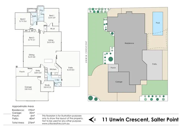 Floorplan of Homely house listing, 11 Unwin Crescent, Salter Point WA 6152