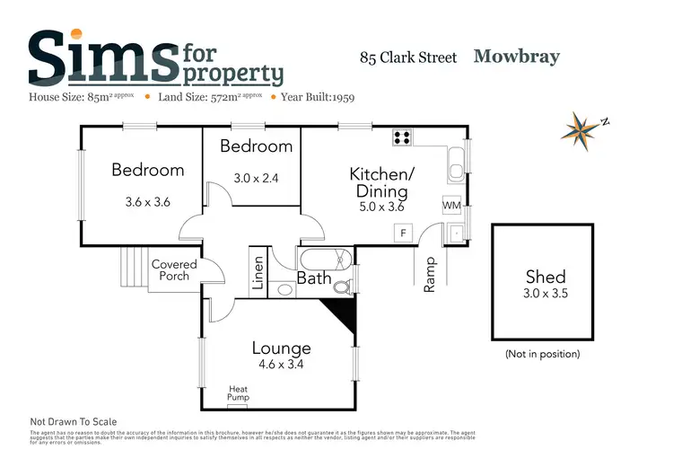 Floorplan of Homely house listing, 85 Clark Street, Mowbray TAS 7248