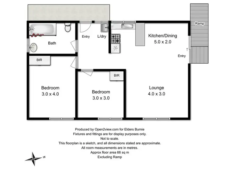 Floorplan of Homely block of units listing, 1, 2 & 3/32 Spencer Street, Brooklyn TAS 7320