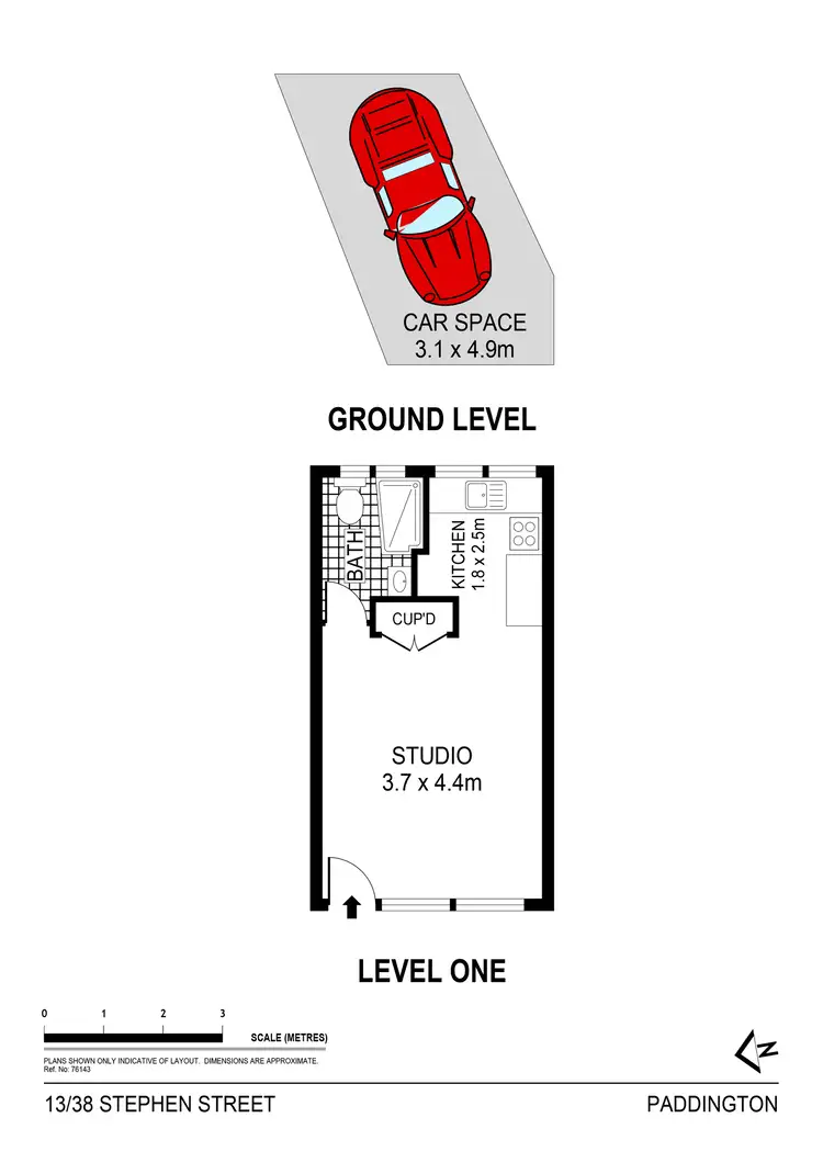 Floorplan of Homely apartment listing, 13/38 Stephen Street, Paddington NSW 2021