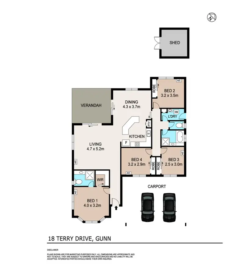 Floorplan of Homely house listing, 18 Terry Drive, Gunn NT 832
