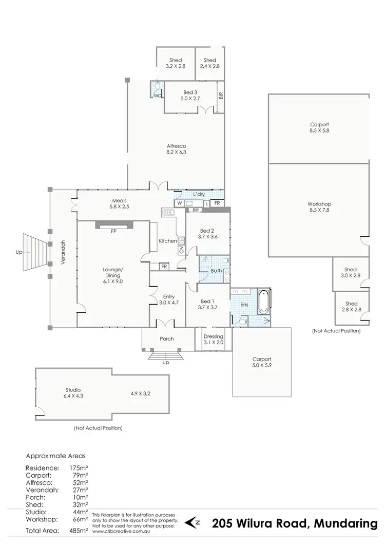 Floorplan of Homely house listing, 205 Wilura Road, Mundaring WA 6073