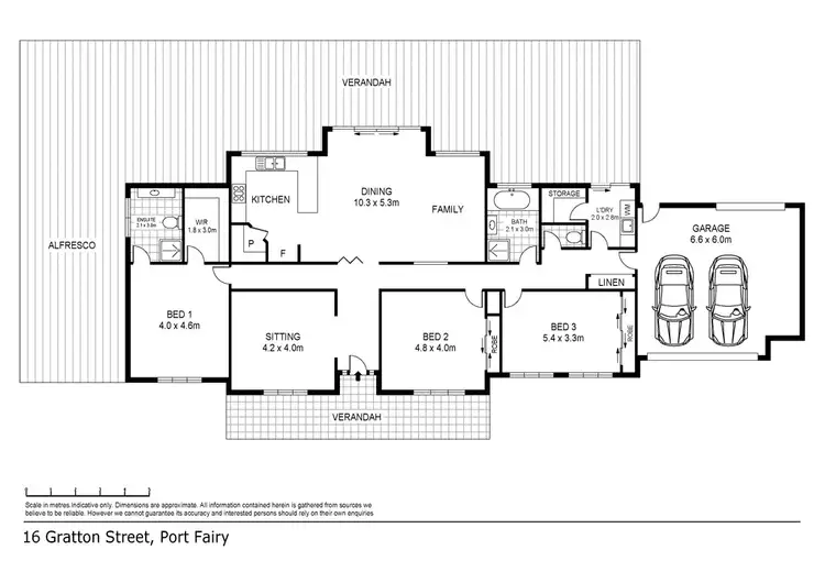 Floorplan of Homely house listing, 16 Gratton Street, Port Fairy VIC 3284