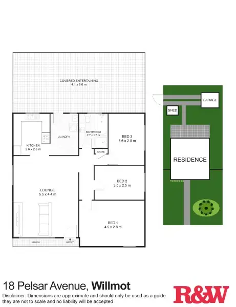 Floorplan of Homely house listing, 18 Pelsart Avenue, Willmot NSW 2770