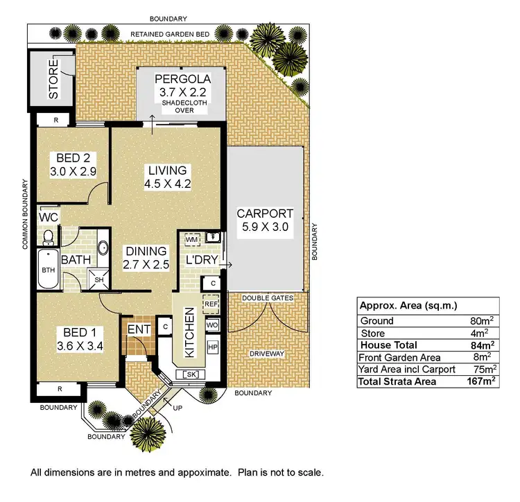 Floorplan of Homely villa listing, 3/154 Labouchere Road, Como WA 6152