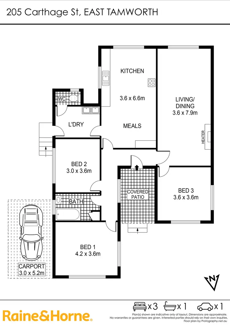 Floorplan of Homely house listing, 205 Carthage Street, Tamworth NSW 2340