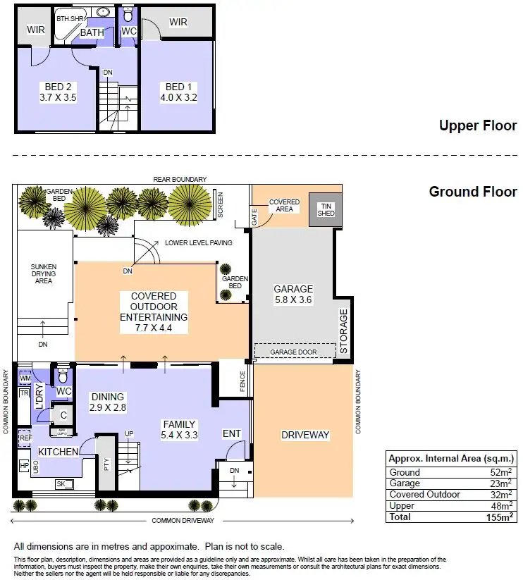 Floorplan of Homely townhouse listing, 2/72 Strickland St, South Perth WA 6151