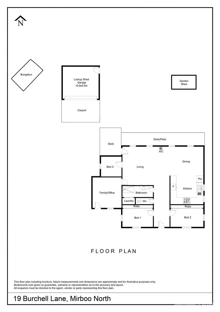 Floorplan of Homely house listing, 19 Burchell Lane, Mirboo North VIC 3871