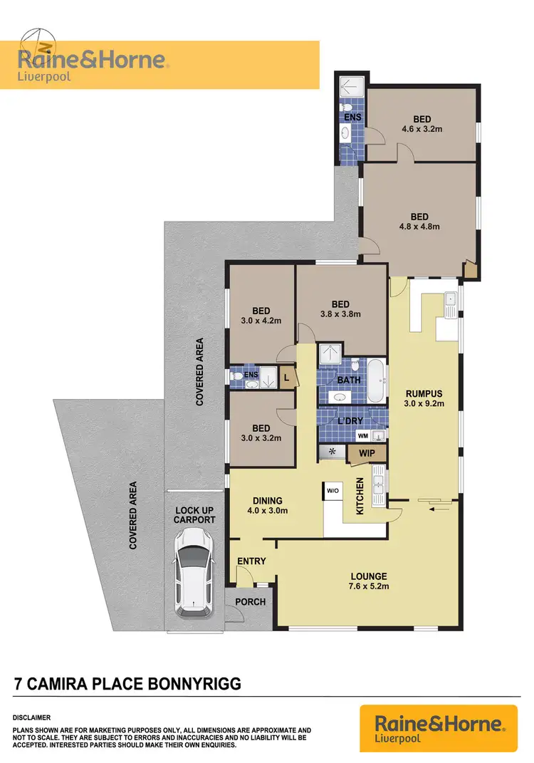 Floorplan of Homely house listing, 7 Camira Place, Bonnyrigg NSW 2177