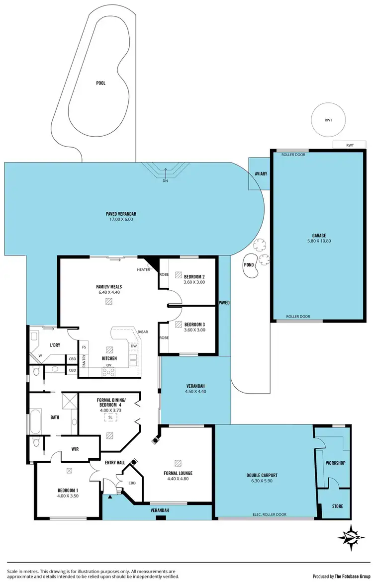 Floorplan of Homely house listing, 10 Caspian Court, Woodcroft SA 5162