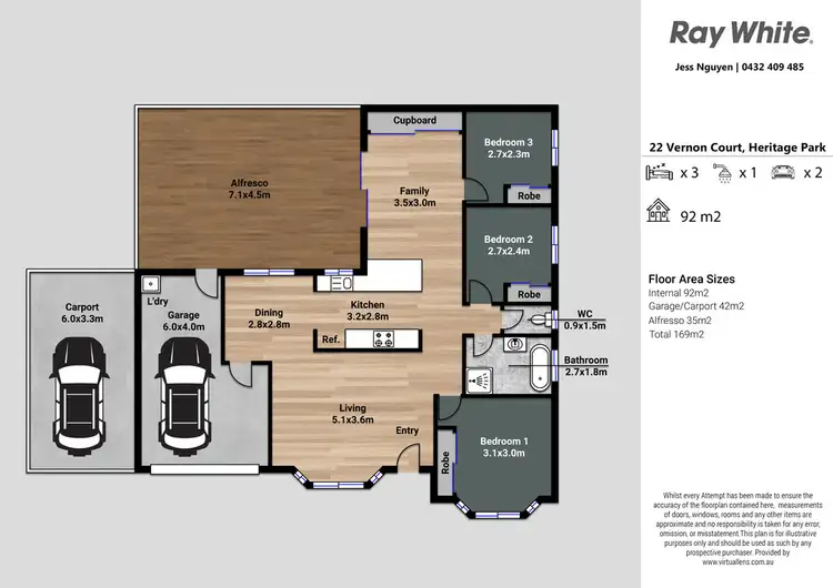 Floorplan of Homely house listing, 22 Vernon Court, Heritage Park QLD 4118