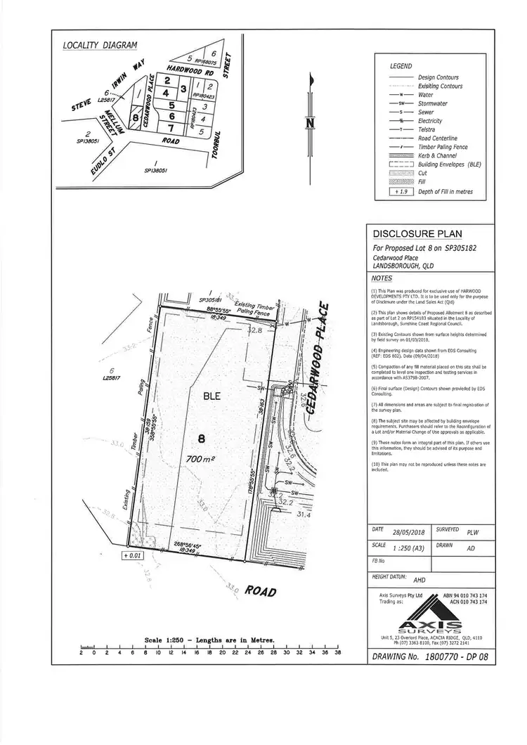 Floorplan of Homely land listing, 8 Cedarwood Place, Landsborough QLD 4550