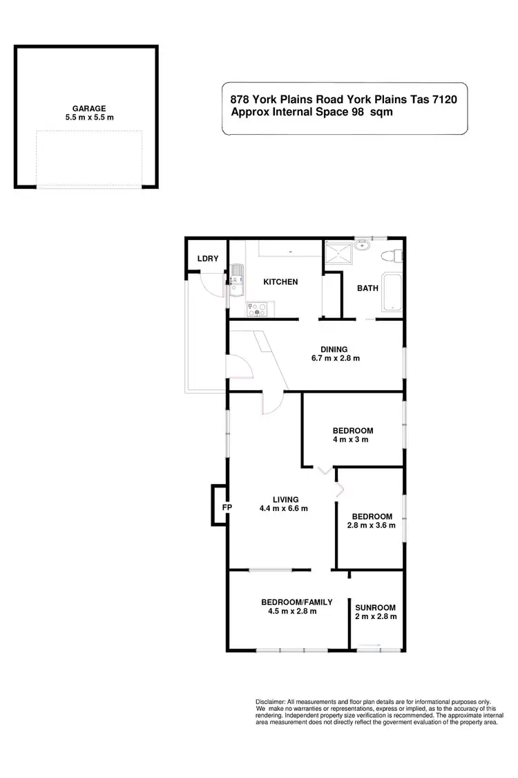 Floorplan of Homely house listing, 878 York Plains Road, York Plains TAS 7120