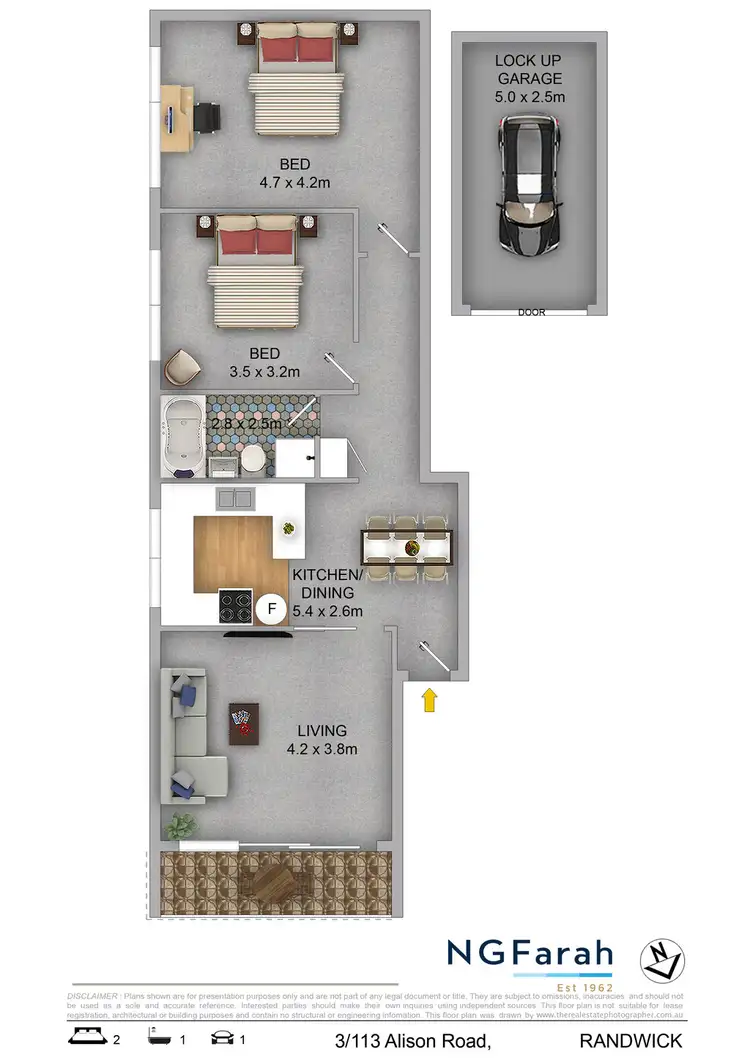 Floorplan of Homely apartment listing, 3/113 Alison Road, Randwick NSW 2031