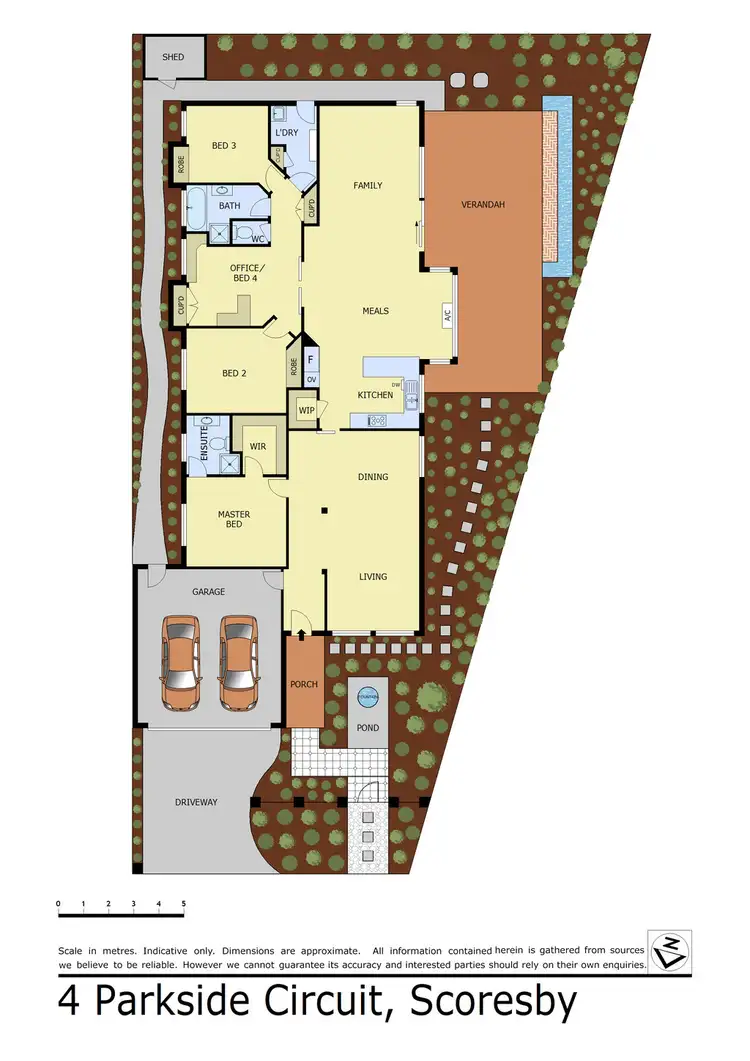 Floorplan of Homely house listing, 4 Parkside Circuit, Scoresby VIC 3179