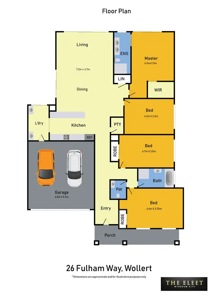 Floorplan of Homely house listing, 26 Fulham Way, Wollert VIC 3750