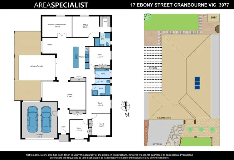 Floorplan of Homely house listing, 17 Ebony Street, Cranbourne VIC 3977
