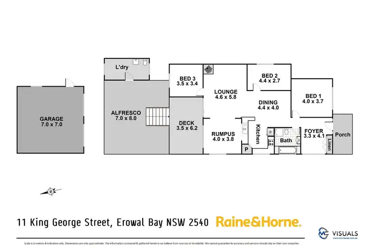 Floorplan of Homely house listing, 11 King George Street, Erowal Bay NSW 2540
