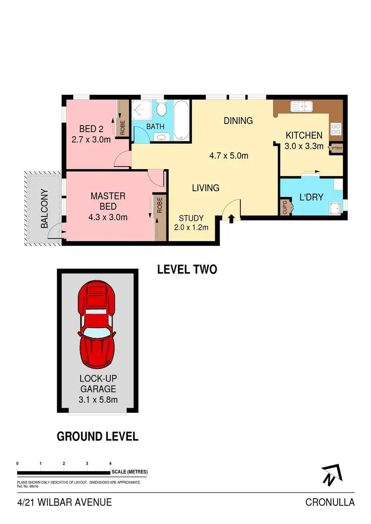 Floorplan of Homely apartment listing, 4/21 Wilbar Avenue, Cronulla NSW 2230