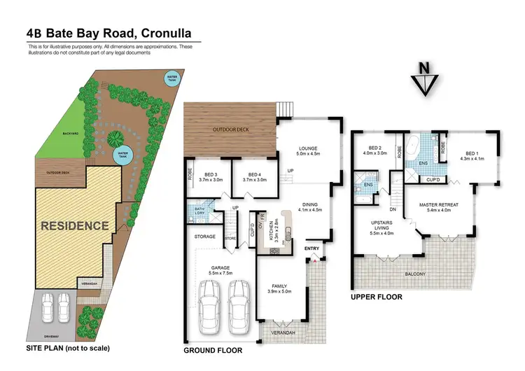 Floorplan of Homely semi-detached listing, 4B Bate Bay Road, Cronulla NSW 2230