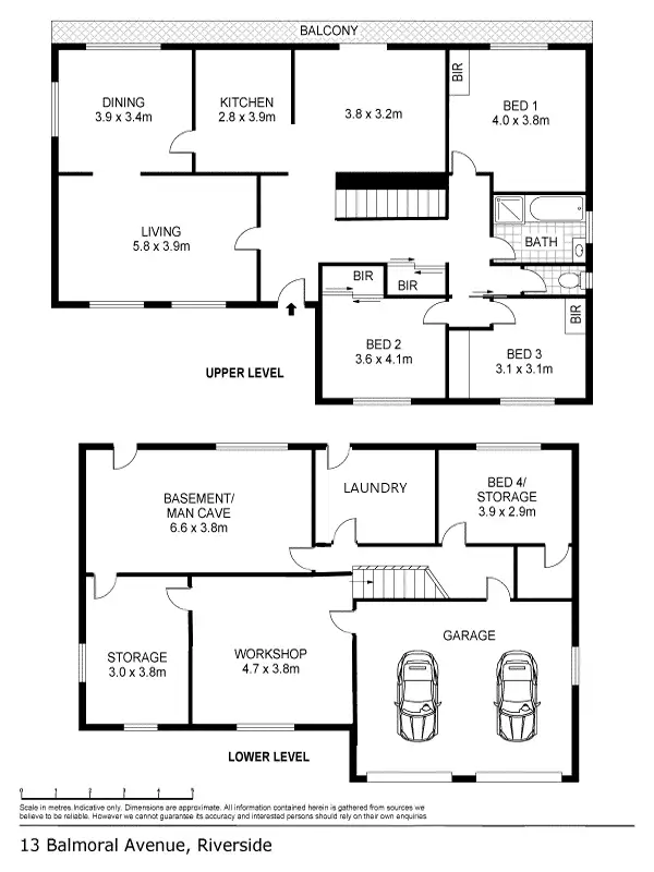 Floorplan of Homely house listing, 13 Balmoral Avenue, Riverside TAS 7250