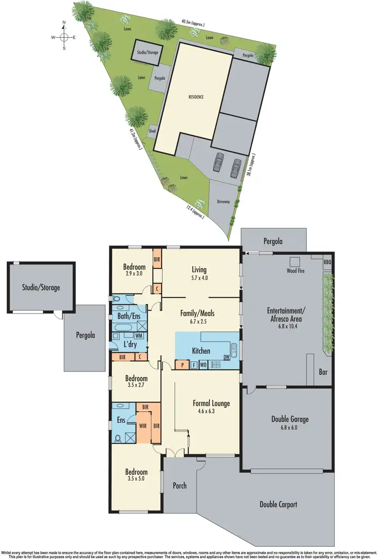 Floorplan of Homely house listing, 3 Affra Place, Hampton Park VIC 3976