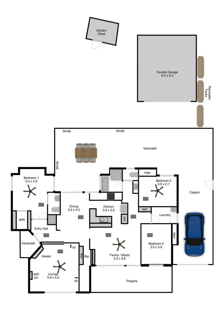 Floorplan of Homely house listing, 51 Dutchman Drive, Hallett Cove SA 5158