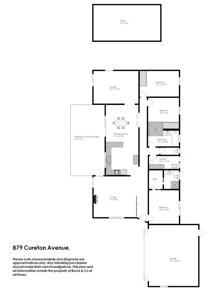 Floorplan of Homely house listing, 879 Cureton Avenue, Irymple VIC 3498