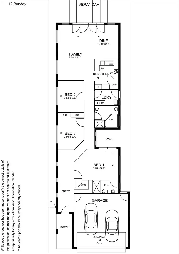 Floorplan of Homely house listing, 12 Bundey Street, Magill SA 5072