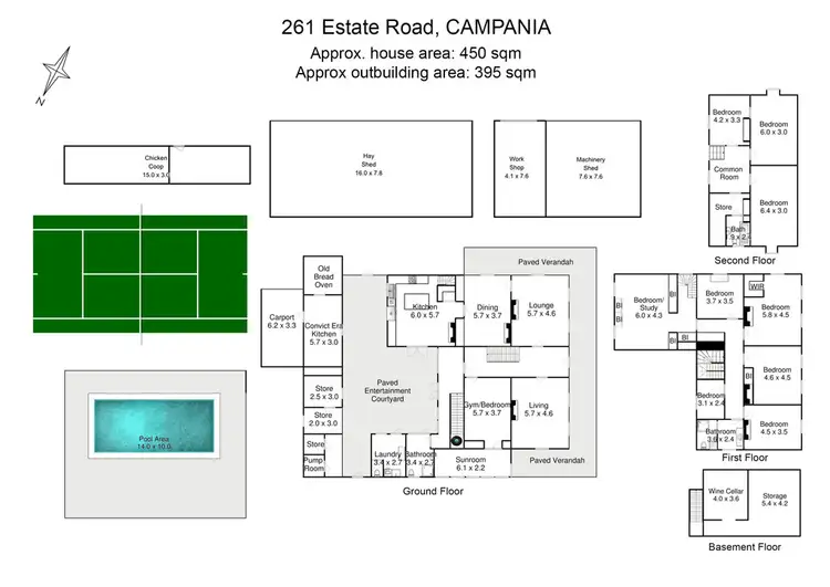 Floorplan of Homely house listing, 261 Estate Road, Campania TAS 7026