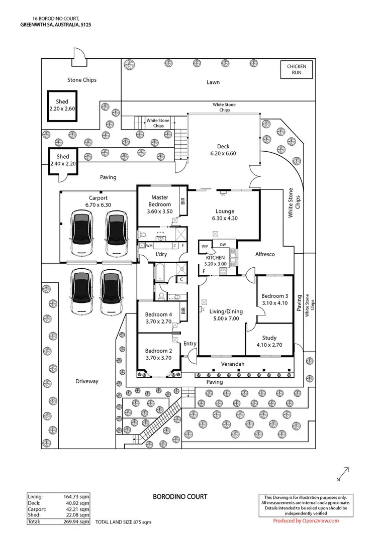 Floorplan of Homely house listing, 16 Borodino Court, Greenwith SA 5125