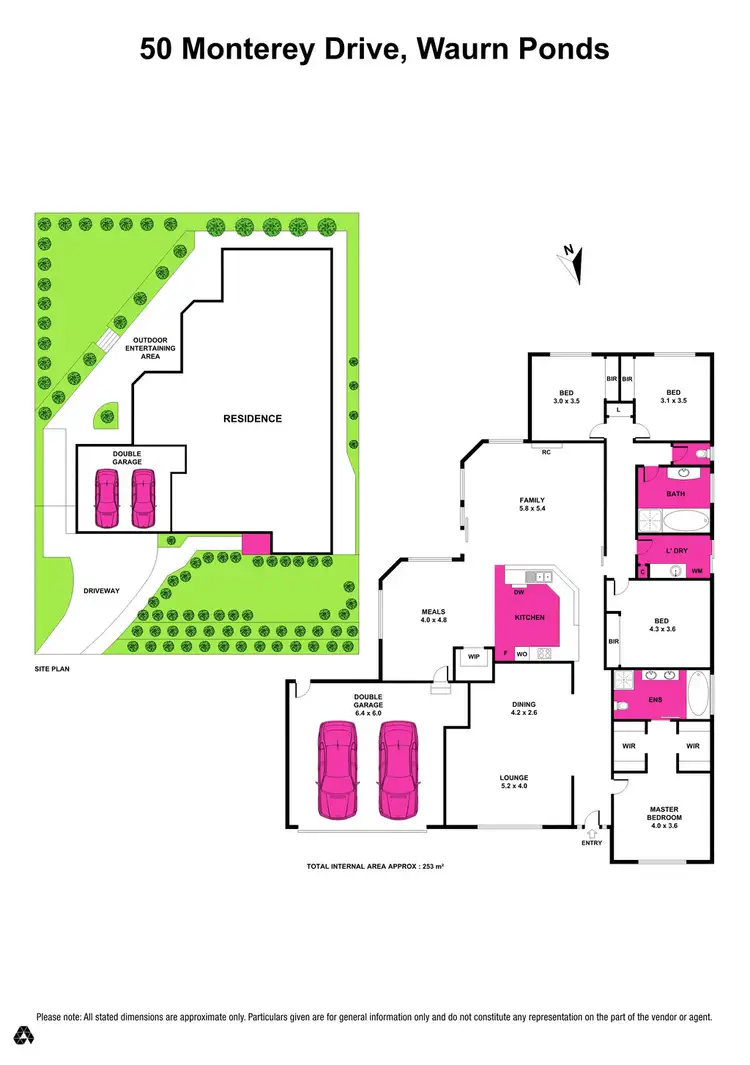 Floorplan of Homely house listing, 50 Monterey Drive, Waurn Ponds VIC 3216