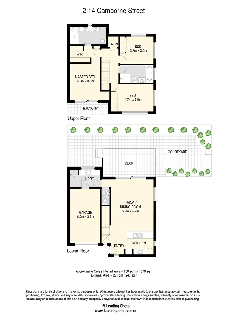 Floorplan of Homely townhouse listing, 2/14 Camborne Street, Alderley QLD 4051