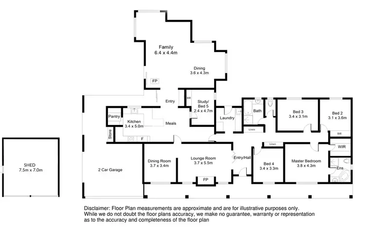 Floorplan of Homely house listing, 324 Yahl Road, Glenburnie SA 5291