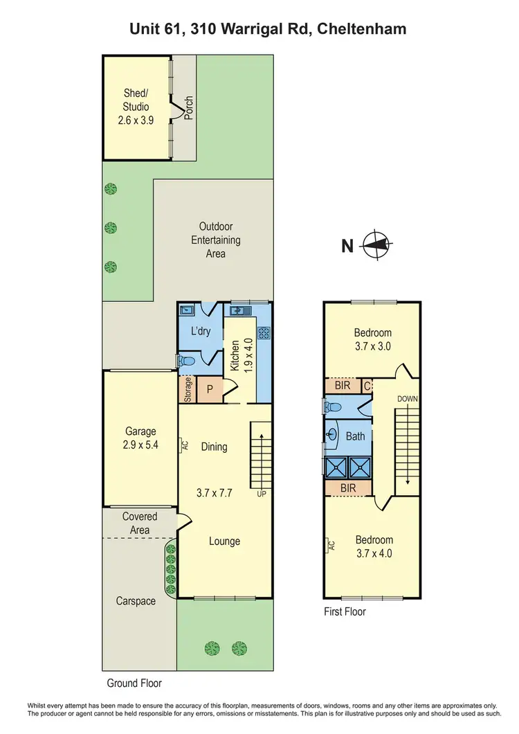 Floorplan of Homely unit listing, 61/310 Warrigal Road, Cheltenham VIC 3192