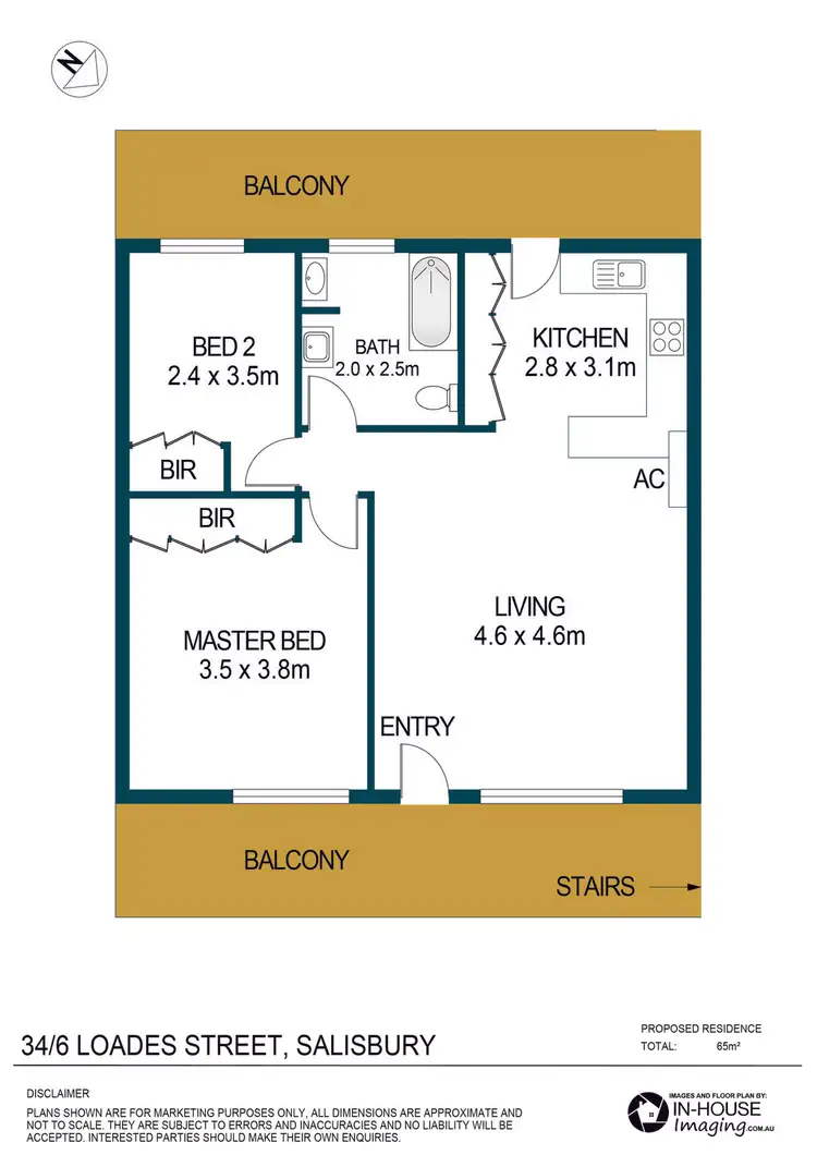 Floorplan of Homely house listing, Unit 34, 6 Loades Street, Salisbury SA 5108
