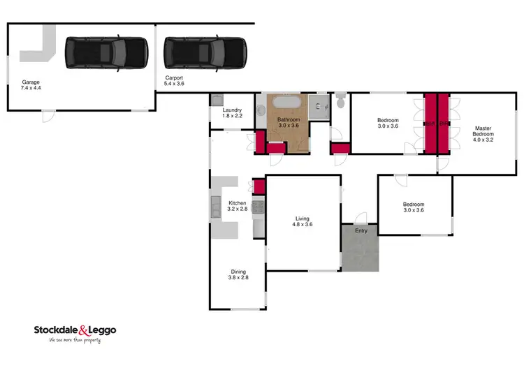 Floorplan of Homely house listing, 40 Gilmour Street, Traralgon VIC 3844