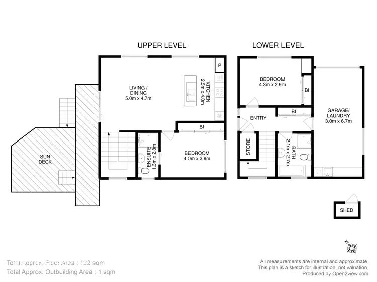 Floorplan of Homely unit listing, 1/69 Auburn Road, Kingston Beach TAS 7050