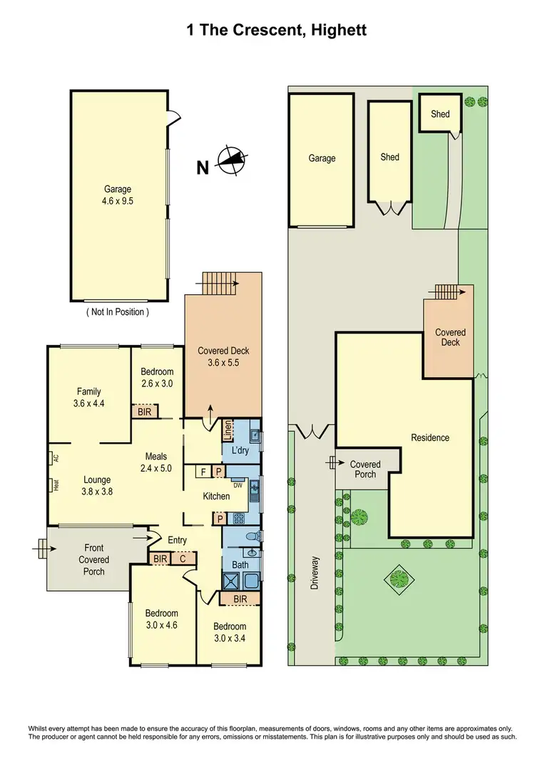 Floorplan of Homely house listing, 1 The Crescent, Highett VIC 3190
