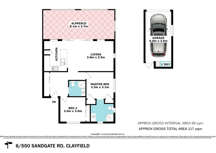 Floorplan of Homely unit listing, 6/550 Sandgate Road, Clayfield QLD 4011