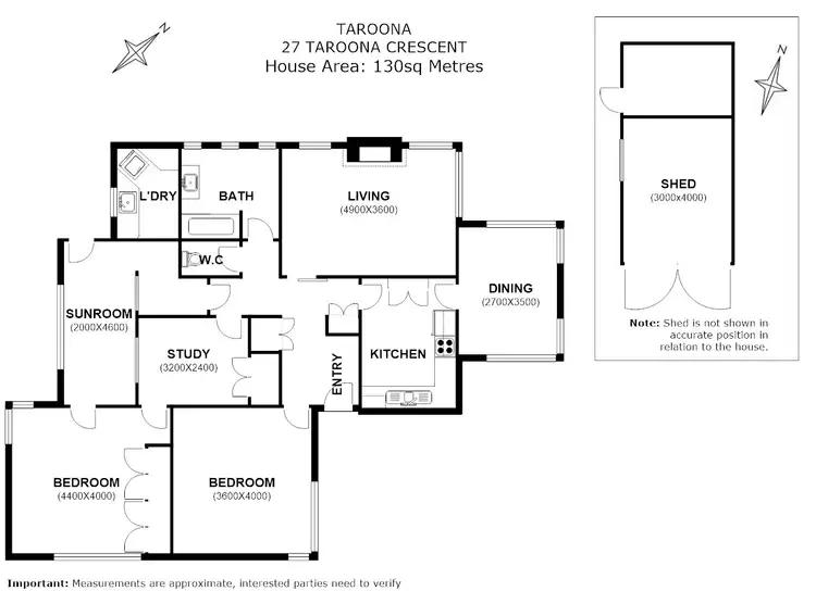 Floorplan of Homely house listing, 27 Taroona Crescent, Taroona TAS 7053