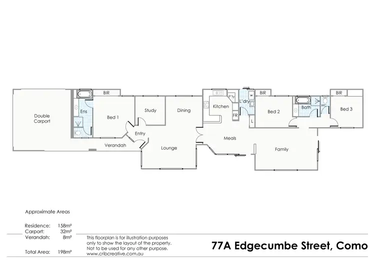 Floorplan of Homely house listing, 77A Edgecumbe Street, Como WA 6152