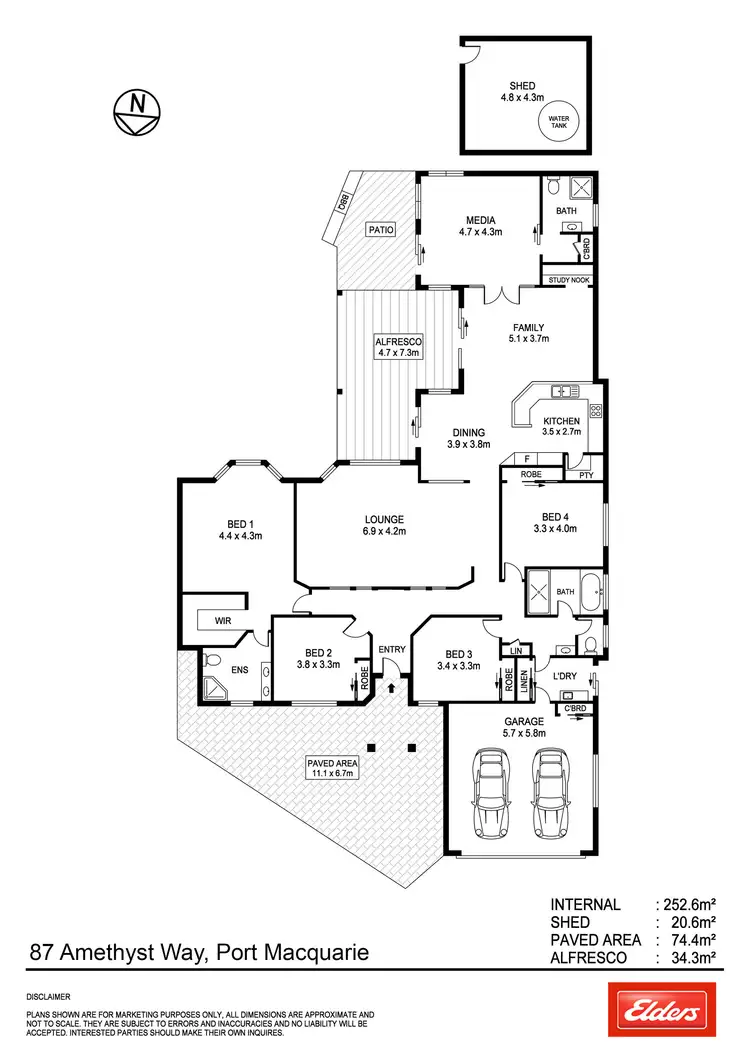 Floorplan of Homely house listing, 87 Amethyst Way, Port Macquarie NSW 2444