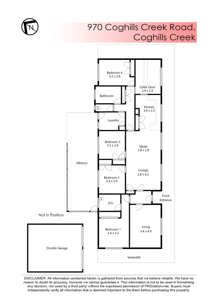 Floorplan of Homely house listing, 970 Coghills Creek Road, Coghills Creek VIC 3364