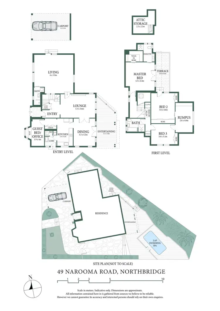 Floorplan of Homely house listing, 49 Narooma Road, Northbridge NSW 2063