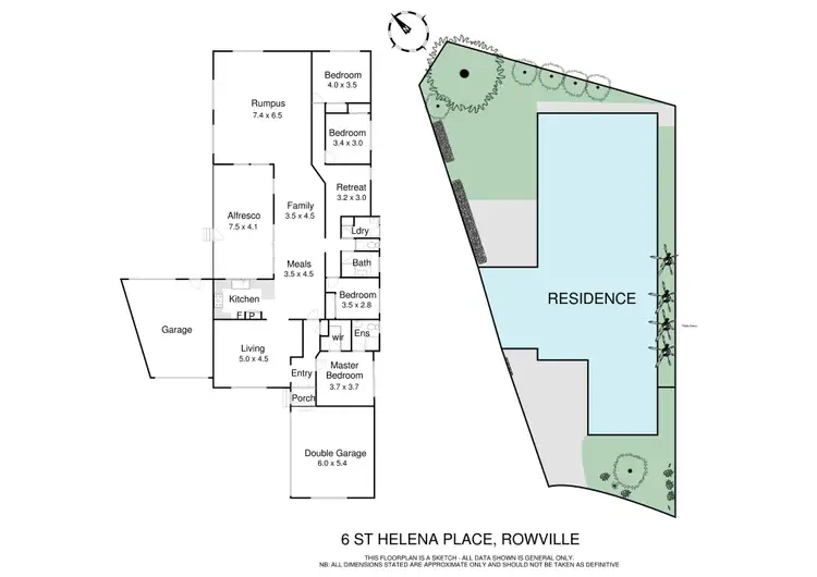 Floorplan of Homely house listing, 6 St Helena Place, Rowville VIC 3178