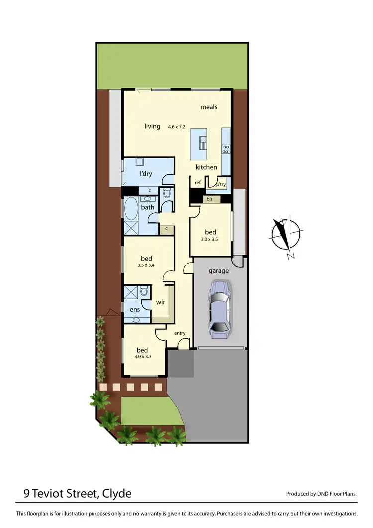 Floorplan of Homely house listing, 9 Teviot Street, Clyde VIC 3978