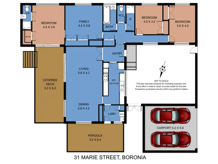 Floorplan of Homely house listing, 31 Marie Street, Boronia VIC 3155